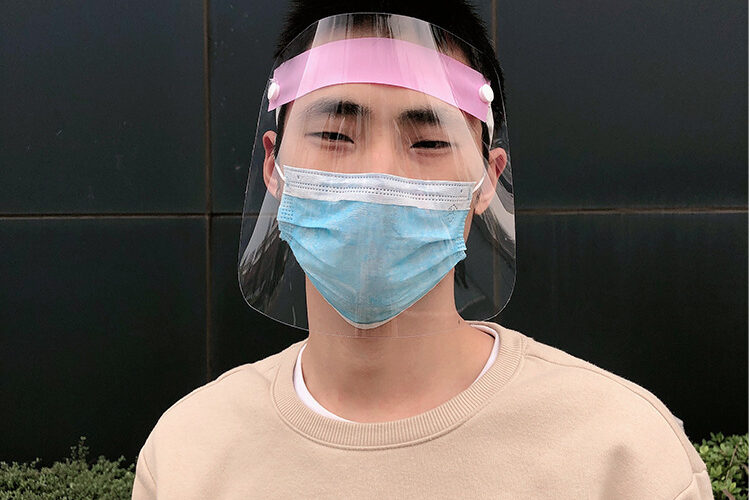 Environmental protection PE anti-spray mask (1)
