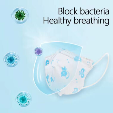 Anti Pollution N95 Kids Mask Folded Respirator Dust Protective Mask for Children