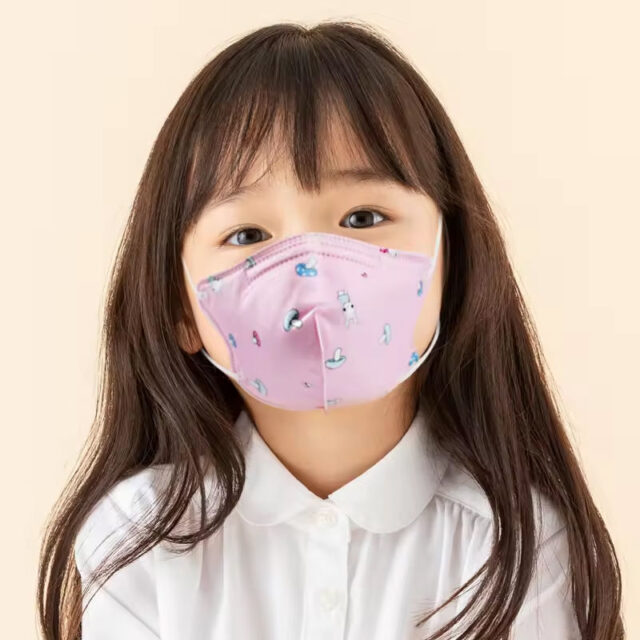 Anti Pollution N95 Kids Mask Folded Respirator Dust Protective Mask for Children
