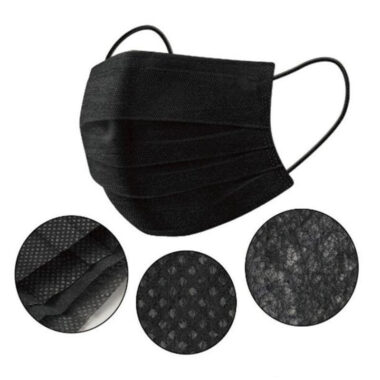 Bulk Supply Black Disposable Face Mask with Custom Logo
