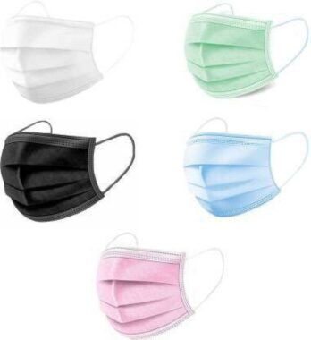 Bulk Supply Black Disposable Face Mask with Custom Logo