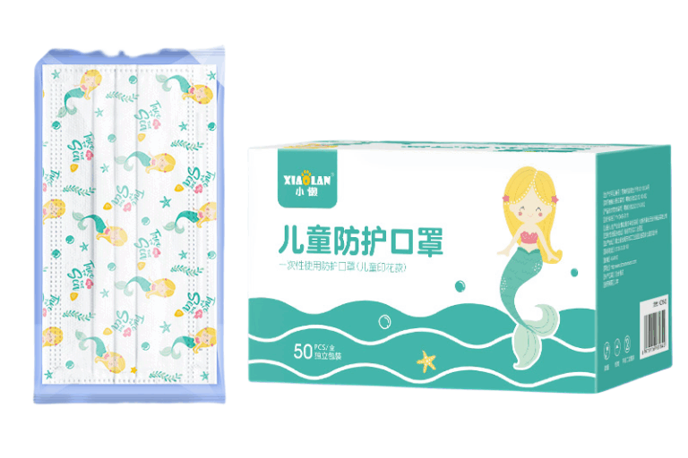 Disposable Children's 3-Layer Printed Surgical Face Mask OEM ODM Custom Design