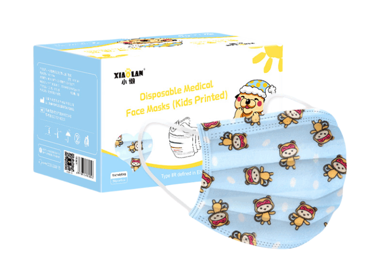 Disposable Children's 3-Layer Printed Surgical Face Mask OEM ODM Custom Design
