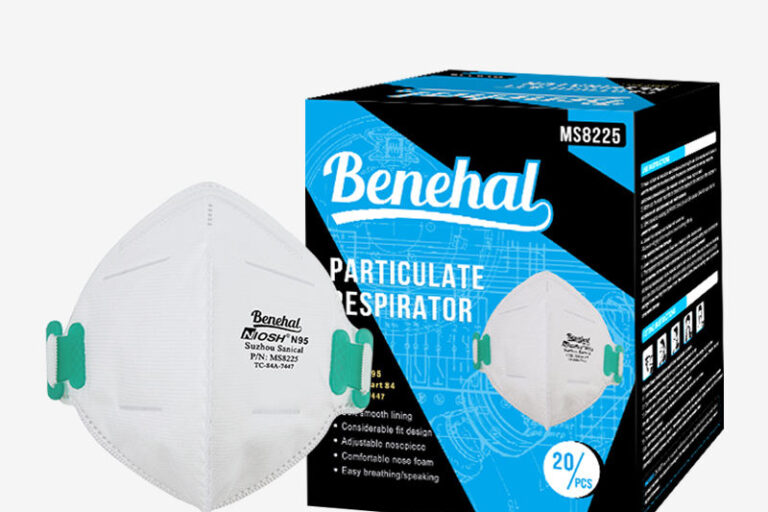 NIOSH Approved N95 Mask Particulate Respirators Pack of 20 Individually Wrapped Universal Fit Benehal 8225