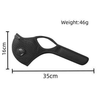 Reusable N95 Face Mask Washable Black Anti Dust Cycling Mask with Valve Air Filter