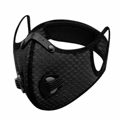 Reusable N95 Face Mask Washable Black Anti Dust Cycling Mask with Valve Air Filter
