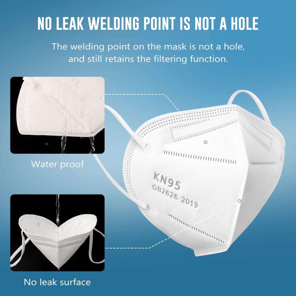 Stock KN95 Mask 5 Layer 99% Filtration Respirator FFP2 Mask Hot Sell