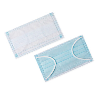  Three-Player Disposable Respirators & Masks Black with Blue