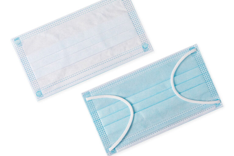 Three-Player Disposable Respirators & Masks Black with Blue